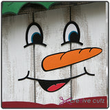 Faux Wood (Palette Board) Snowman