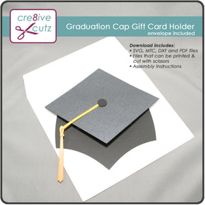 New! Graduation Cap Gift Card Holder & Envelope