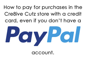 How to pay for purchases in the Cre8ive Cutz store using a Credit Card