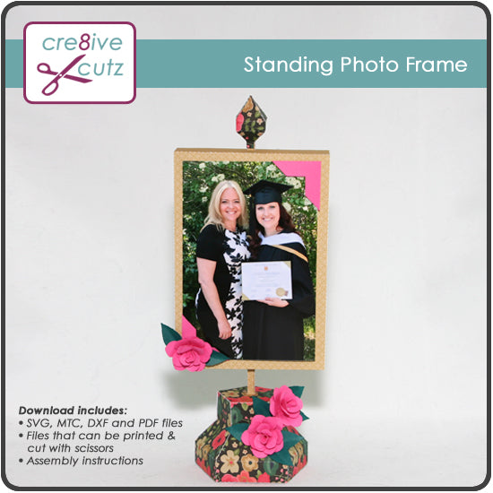 New - Standing Photo Frame 3D Papercrafting Project