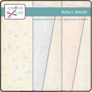 Baby's Breath Digital Paper Pack
