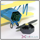 Hidden storage inside front of 3D Paper Plane. Perfect as Gift Box or valuables storage.