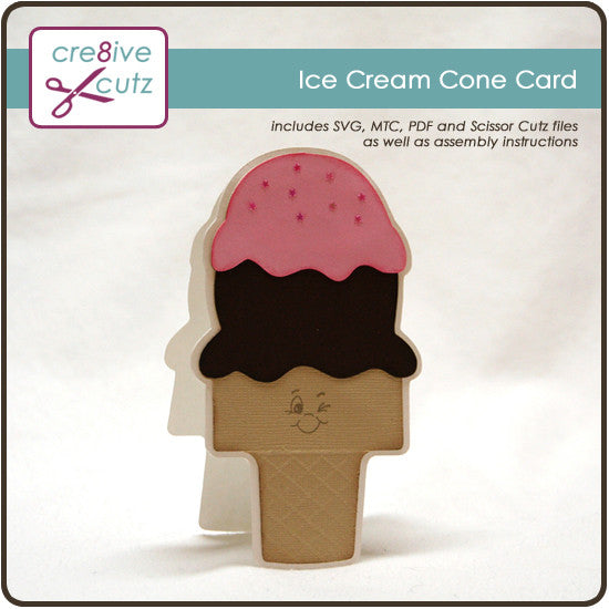 Ice Cream Cone Card