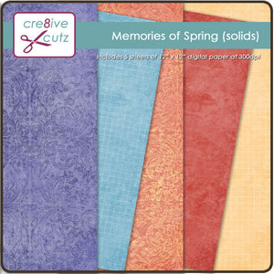 Memories of Spring (Solids) Digital Paper Pack