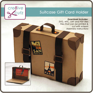 Suitcase Gift Card Holder