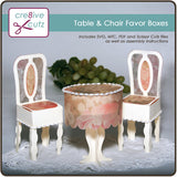 Table & Chair Favor Boxes