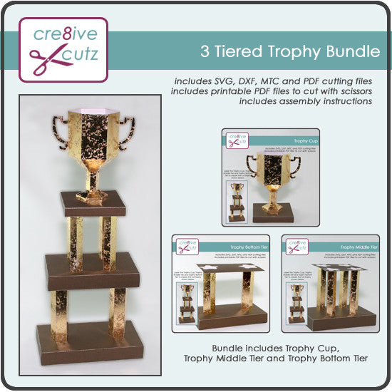 3D Tiered Trophy Bundle