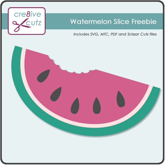 Juicy Watermelon Slice SVG cutting file for Cricut Design Space
