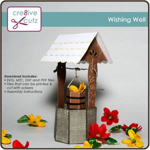 Wishing Well 3D Papercrafting Pattern