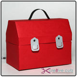 Closed Paper Toolbox wtih Handle and Clasps